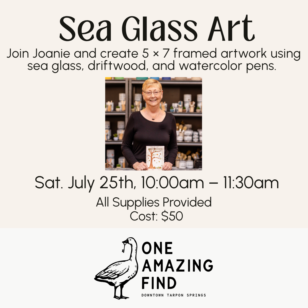 Sea Glass Art Workshop | July 25th at 10am