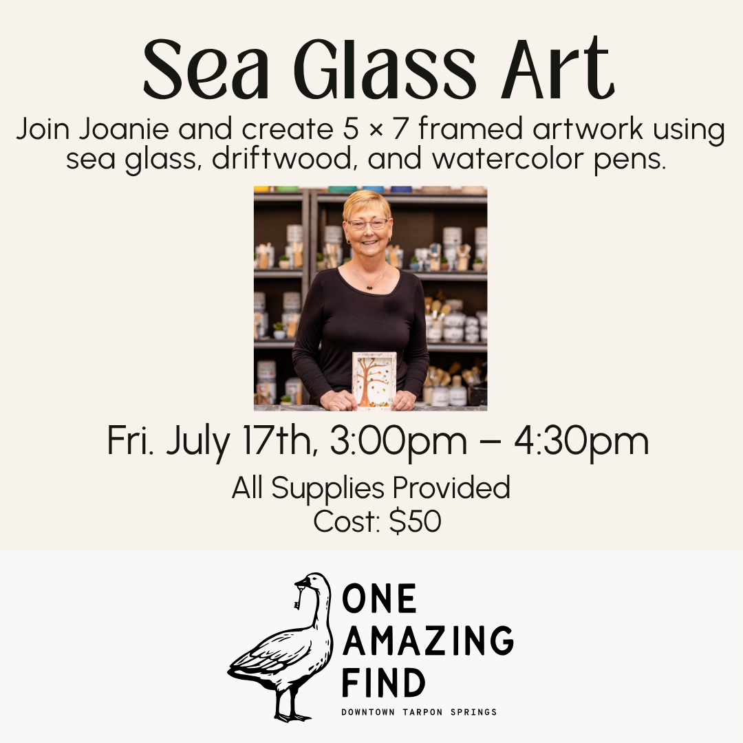 Sea Glass Art Workshop | July 17th at 3pm
