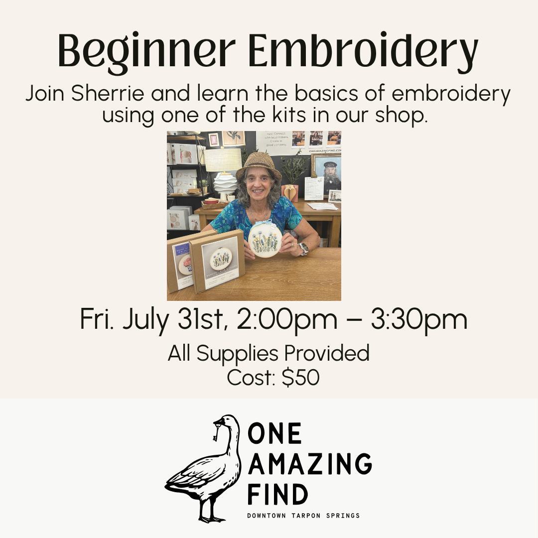 Beginner Embroidery | Fri. July 31st at 2pm