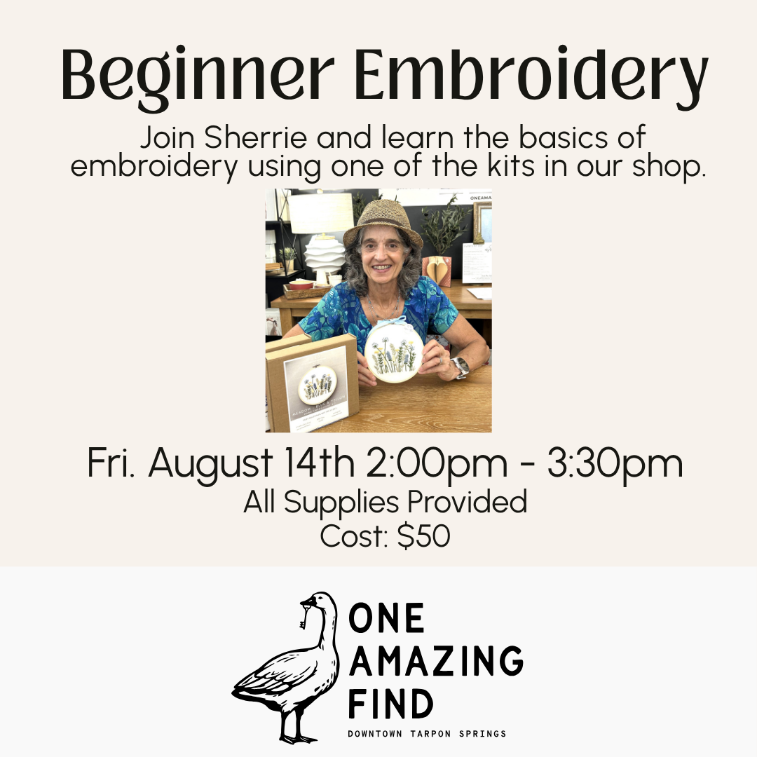 Beginner Embroidery | August 14th