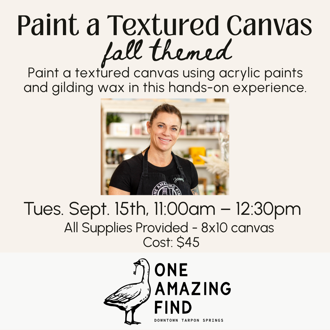 Paint a Textured Canvas - Fall Theme | Sept 15th