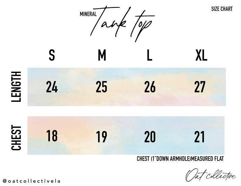 BE KIND Front & Back Mineral Graphic Tank Top