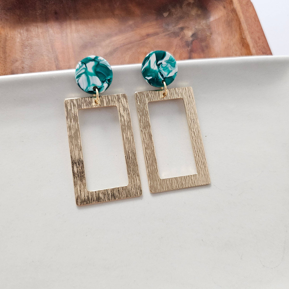 Rebecca Earrings - Sea Green // Jewelry, Gifts