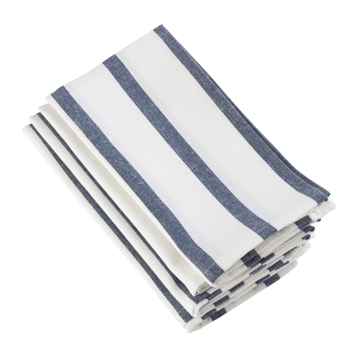 Striped Napkin - Denim Blue and White Shades