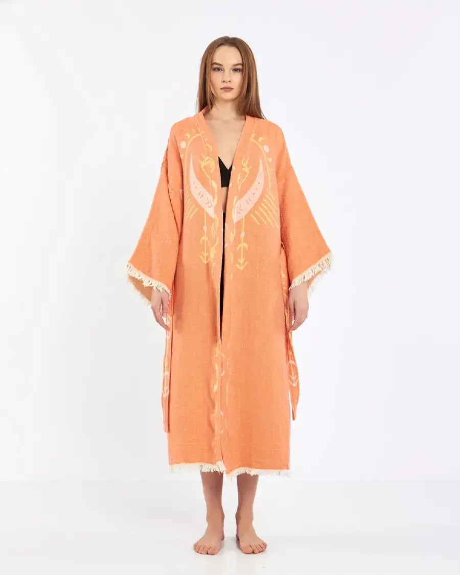 Evil Eye Kimono, Jacquard Kimono, Festival Kaftan Kimono