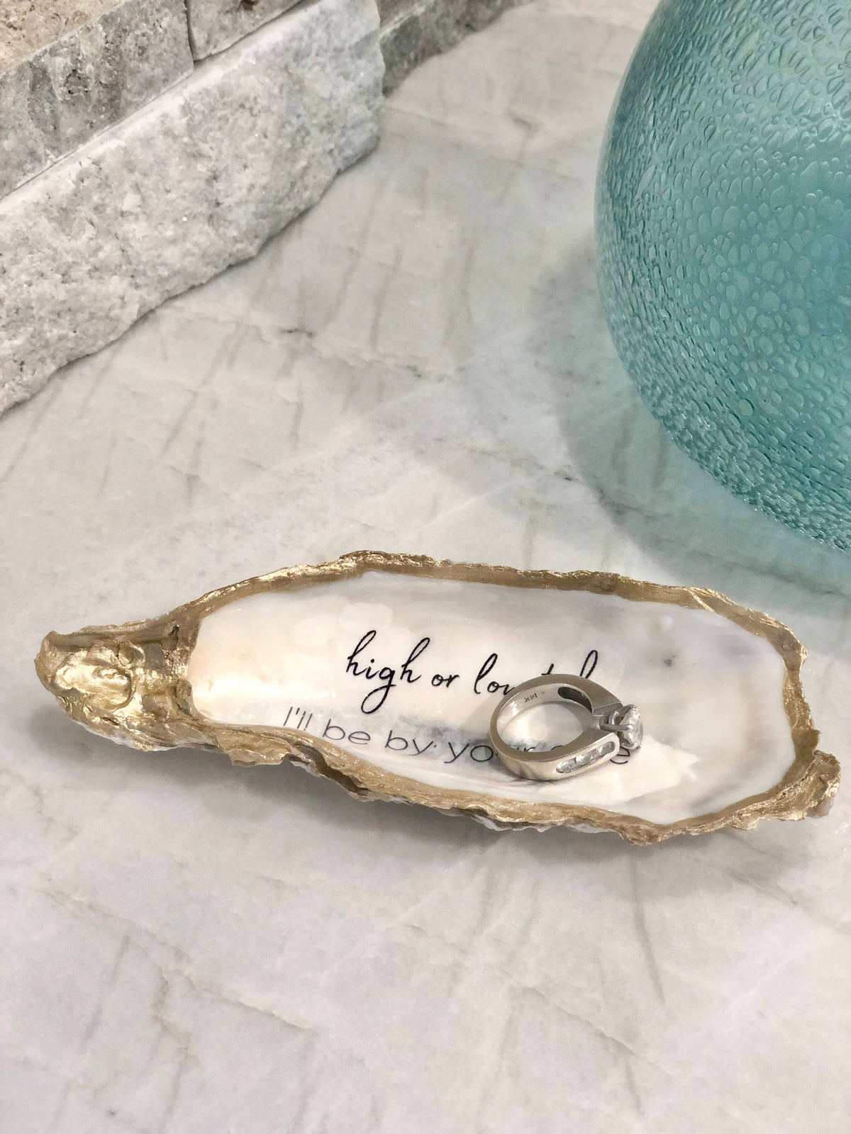 High or Low Tide, I’ll be by your side - Oyster Trinket Dish