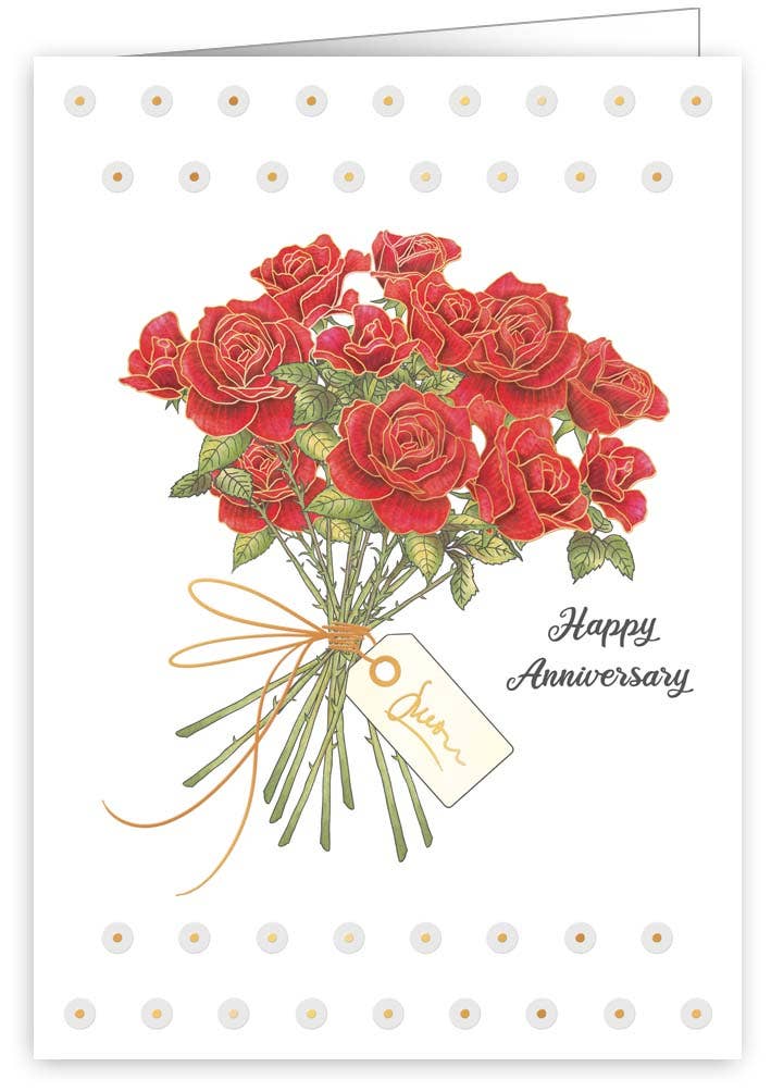 ANNIVERSARY BOUQUET GREETING CARD QUIRE PUBLISHING