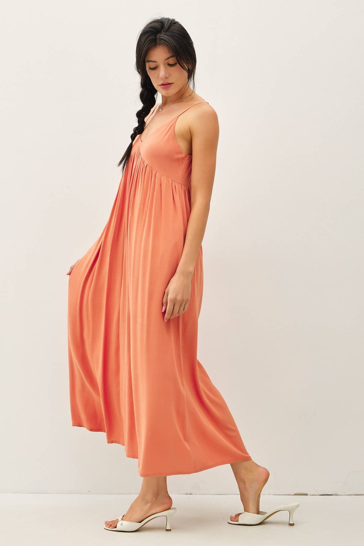 BREEZY BABY DOLL MAXI DRESS