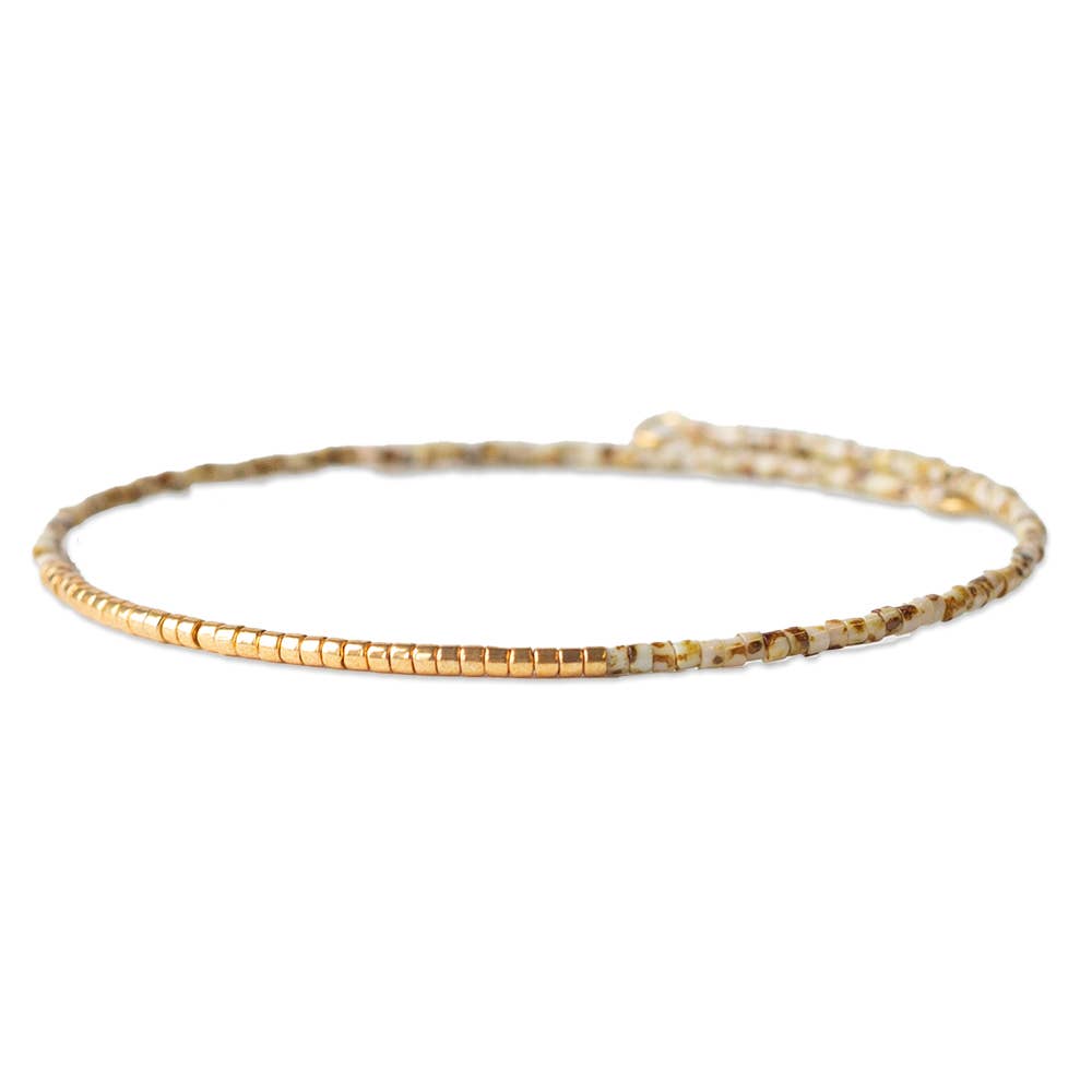 Norah Bangle-Taupe | Delicate Stacking Bracelets | Dainty