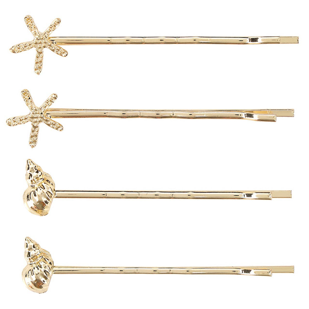 Hair Pins - Seashells - Set of 4