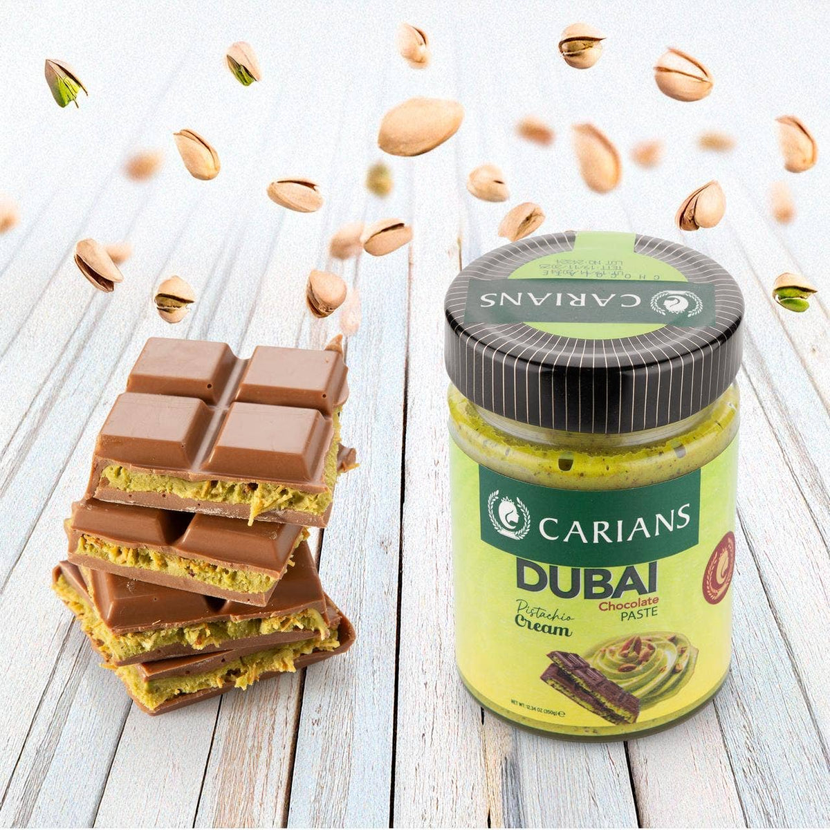 Pistachio Cream with Kataifi for Dubai Chocolate Bar