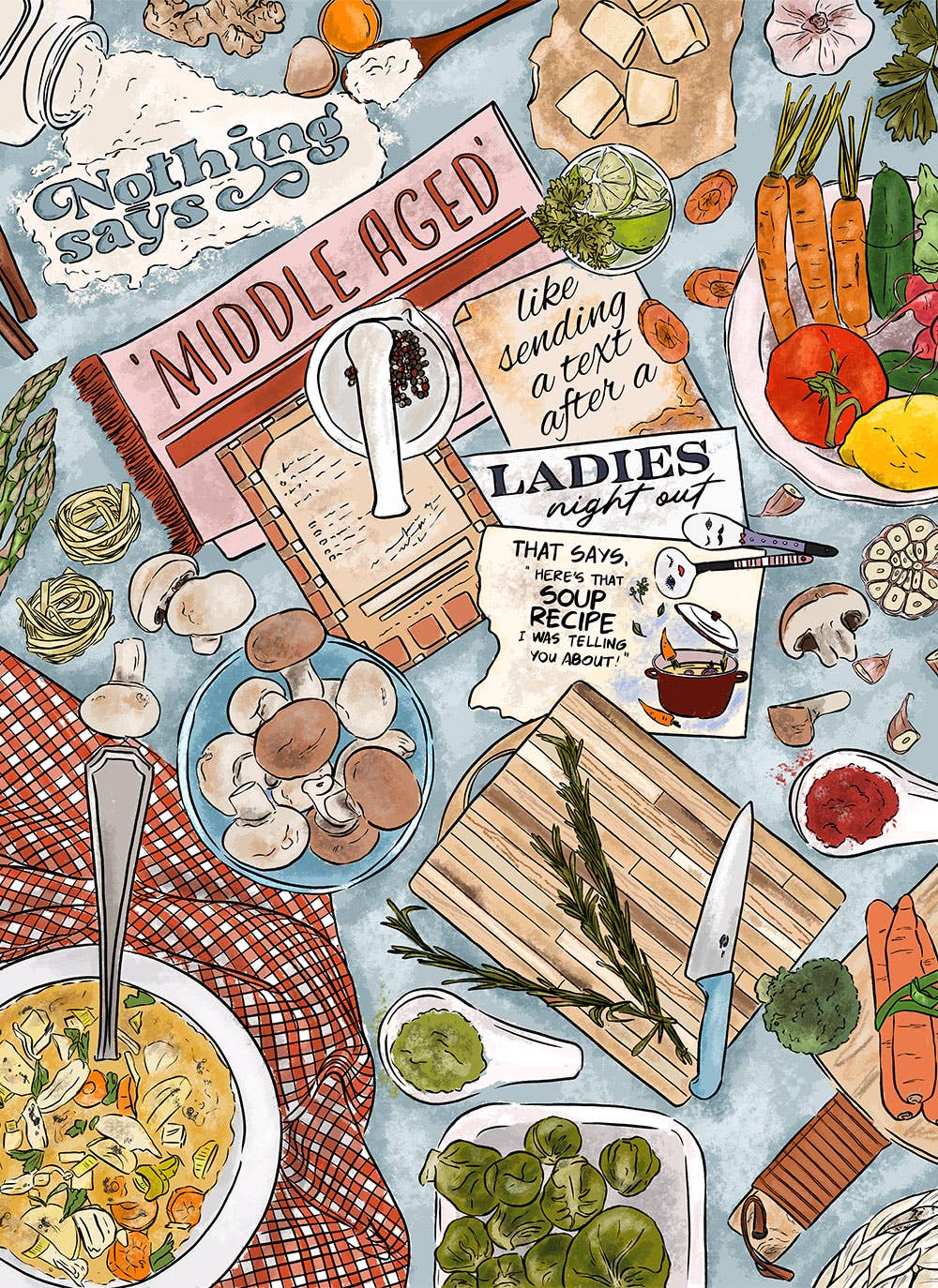 Nothing says middle age- 1000 piece soft touch Jigsaw Puzzle