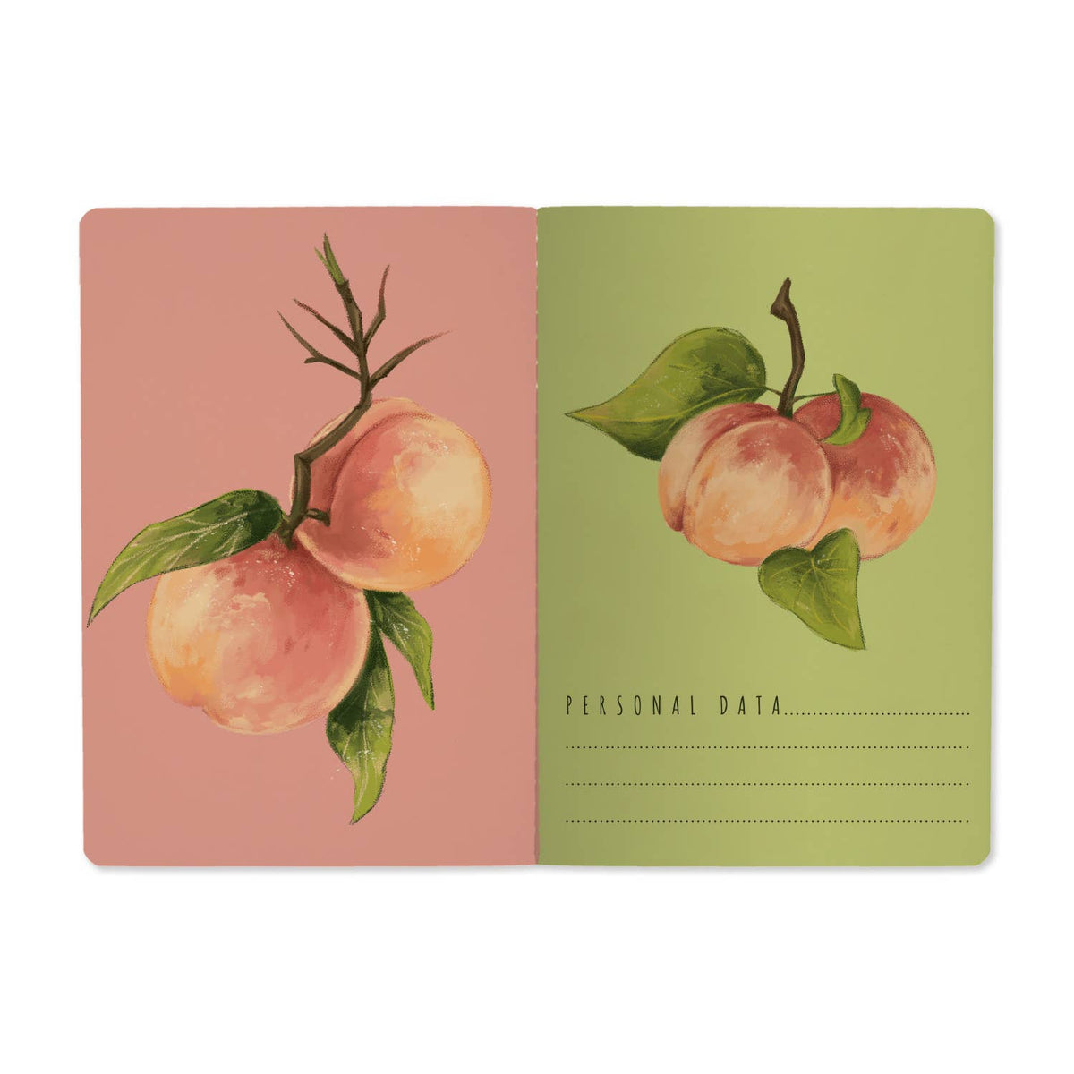 A5 Notebook - Peaches on the Tree