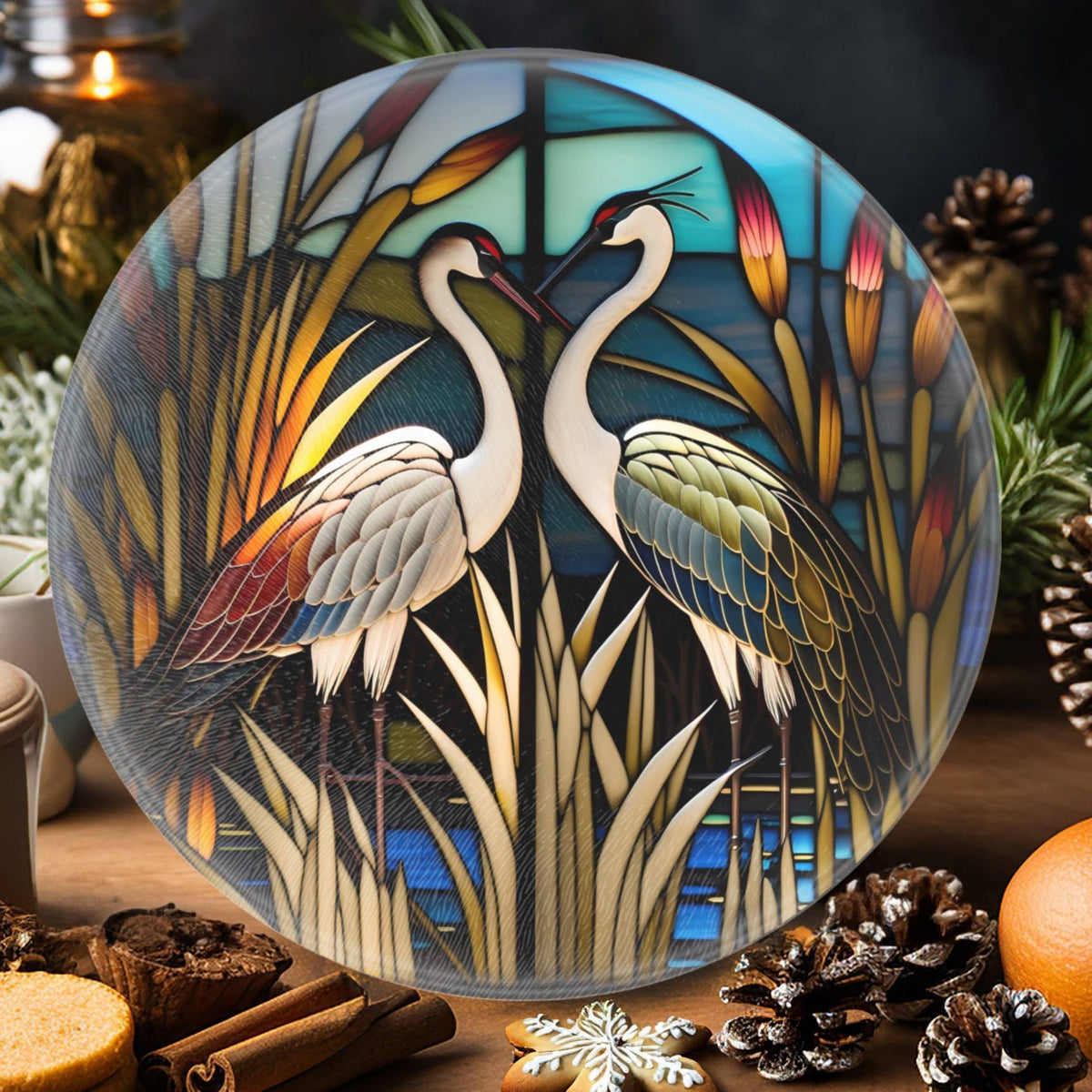 Tempered Glass Cutting Board: Crane Kitchen Serving Tray