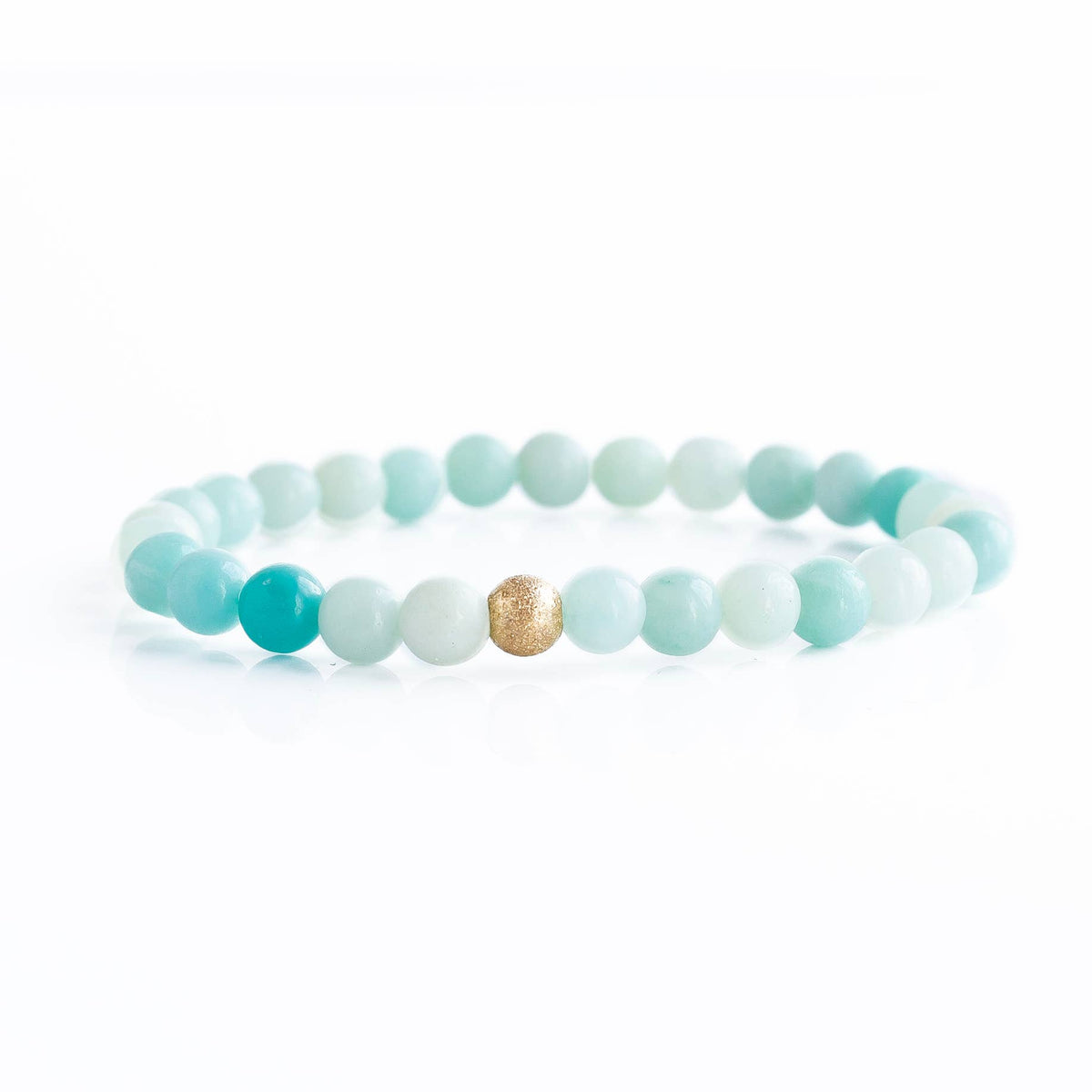 Gemstone Bracelets-Amazonite | 6mm |Crystals & Stones