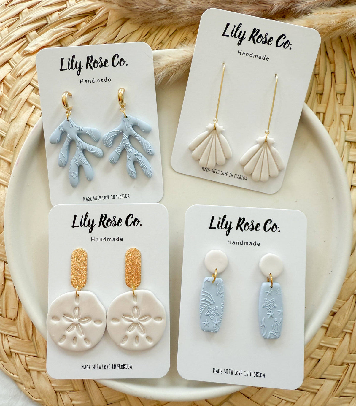 Beach Styles / Clay earrings / Women’s Earrings