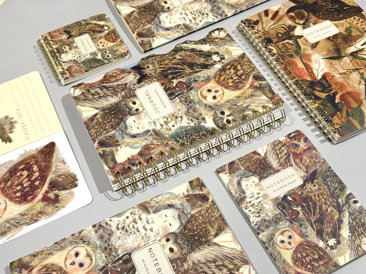 Pocket Art Journal  - Owls