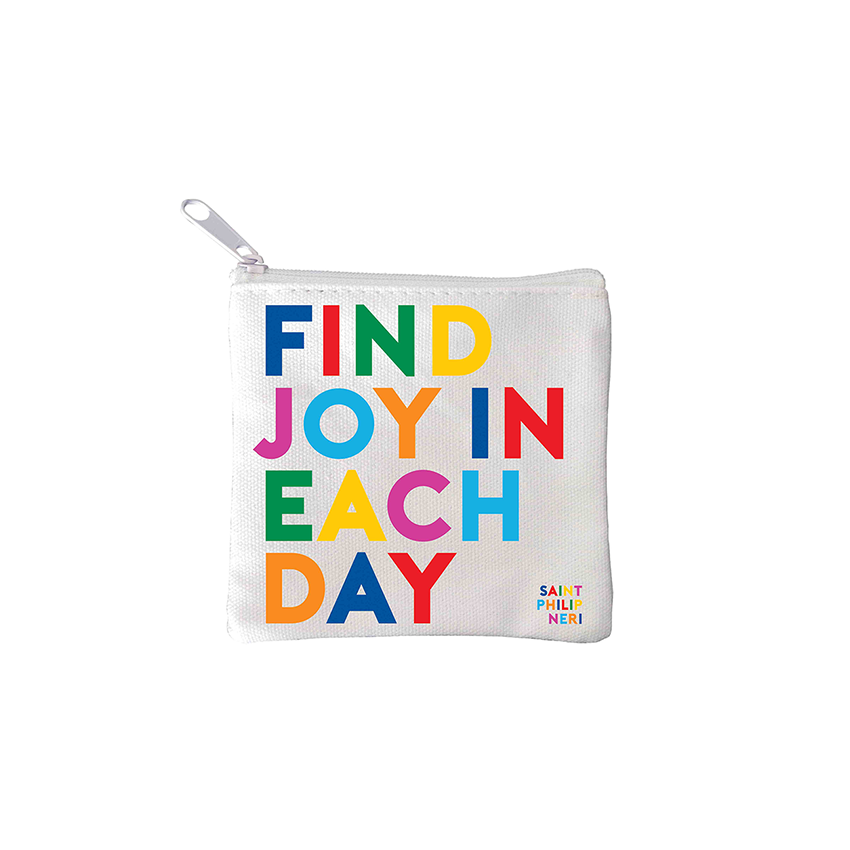 Mini Pouches - MPD239 - Find Joy  (Saint Philip Neri)