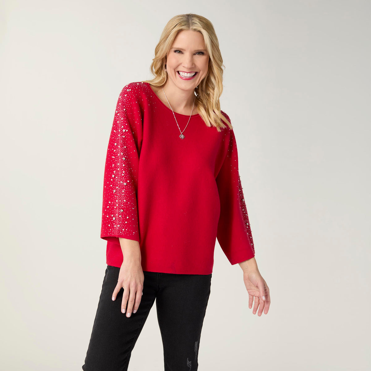 S/M - Heavenly-Luxe Dolman Sweater with...