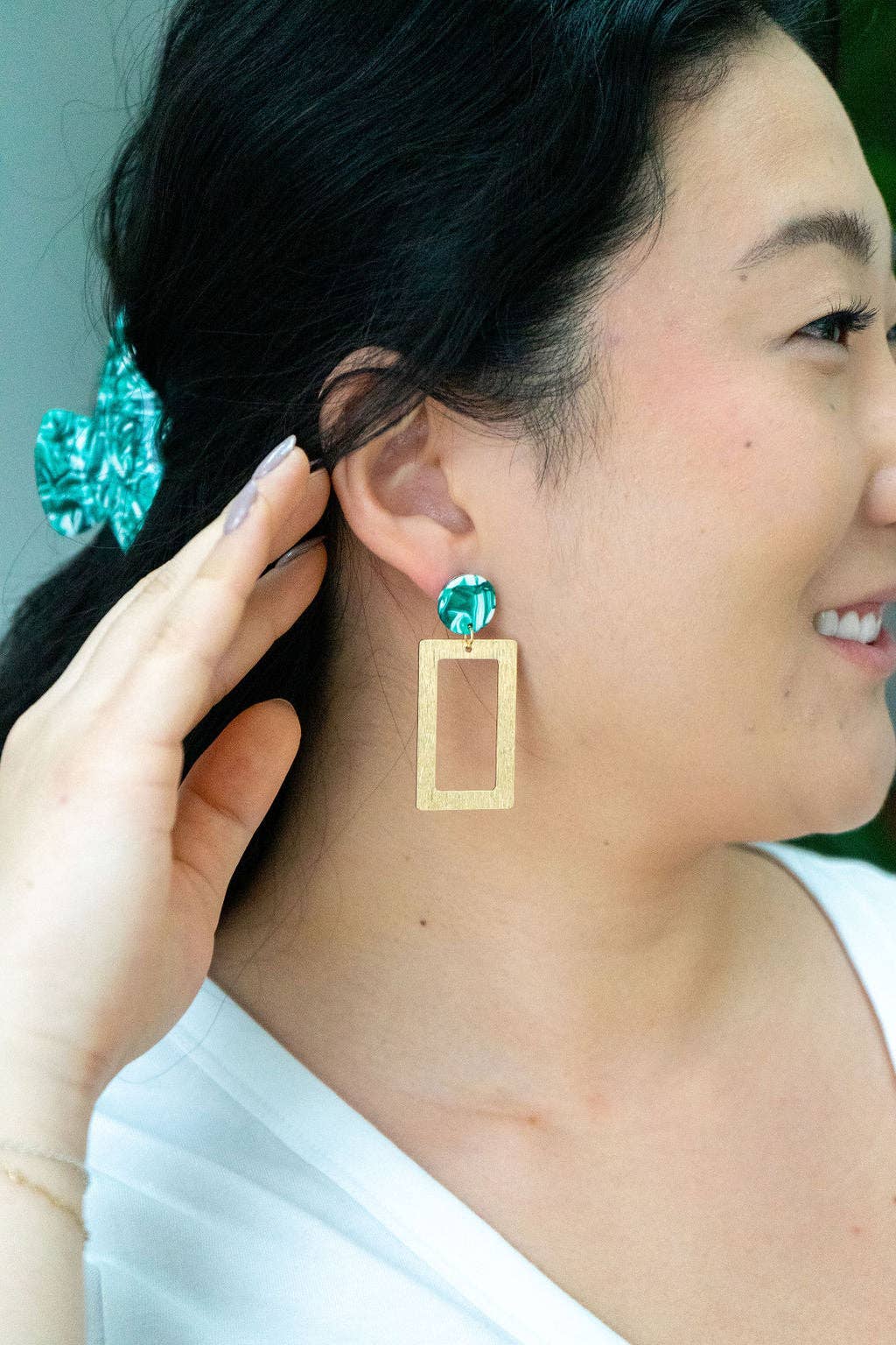 Rebecca Earrings - Sea Green // Jewelry, Gifts