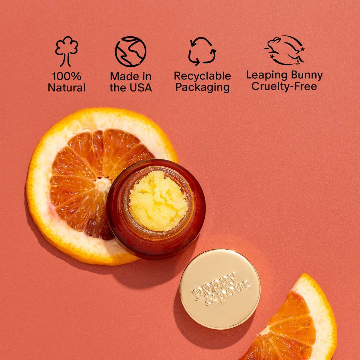 Lip Scrub, Blood Orange Mint