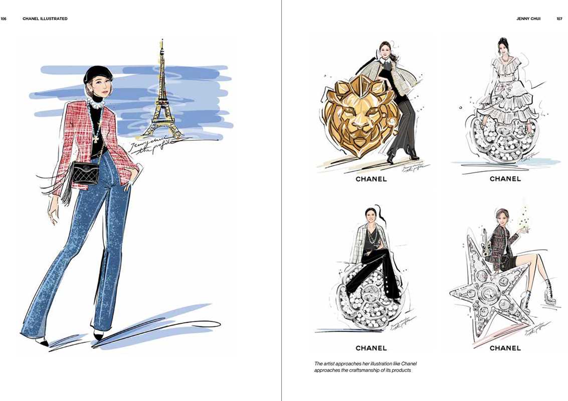 Chanel Illustrated by Siska Lyssens