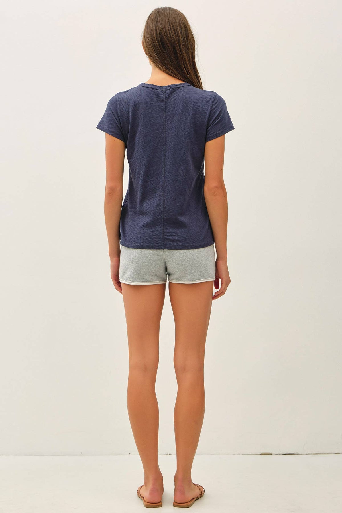 NEW SHADE-GARMENT DYED COTTON SLUB TEE