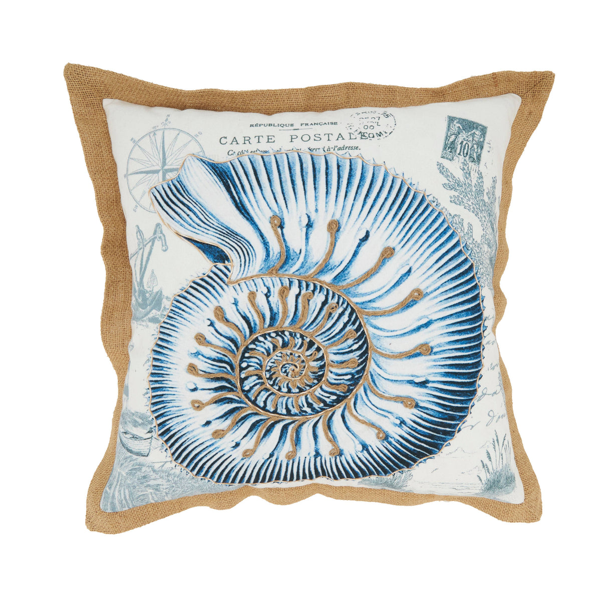 Coastal Outdoor Shell Pillow
