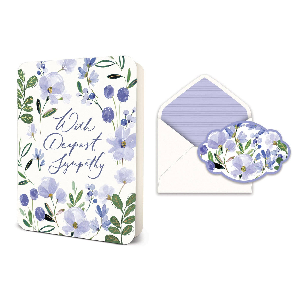 Tender Blooms Deluxe Greeting Card