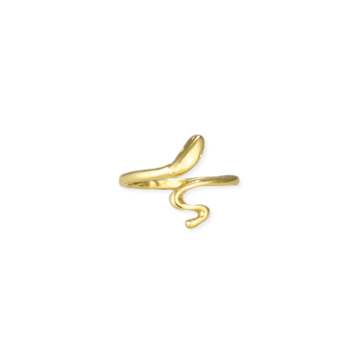 Wrapped Snake Gold Adjustable Toe Rings