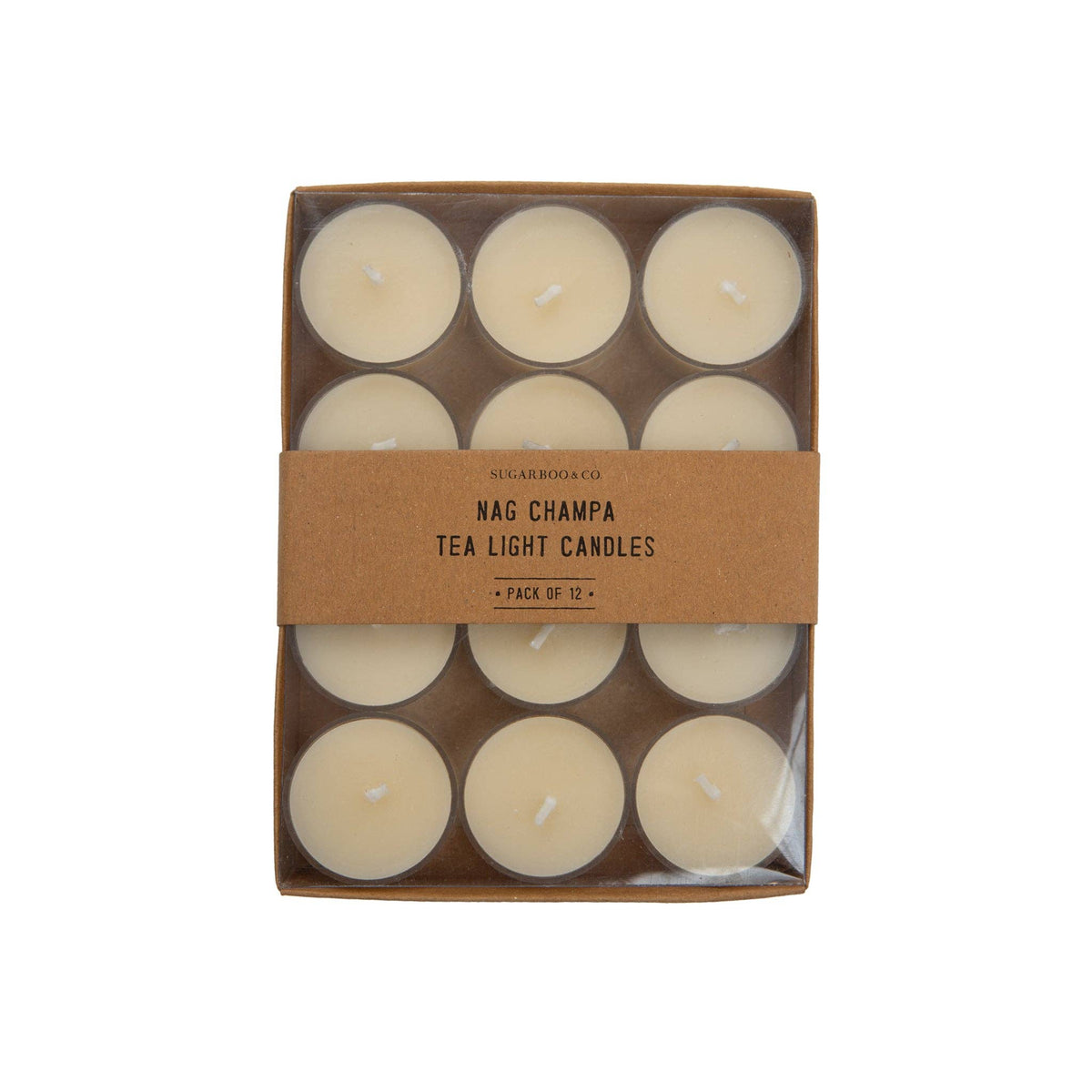 Nag Champa Tea Lights - CR-Set of 12