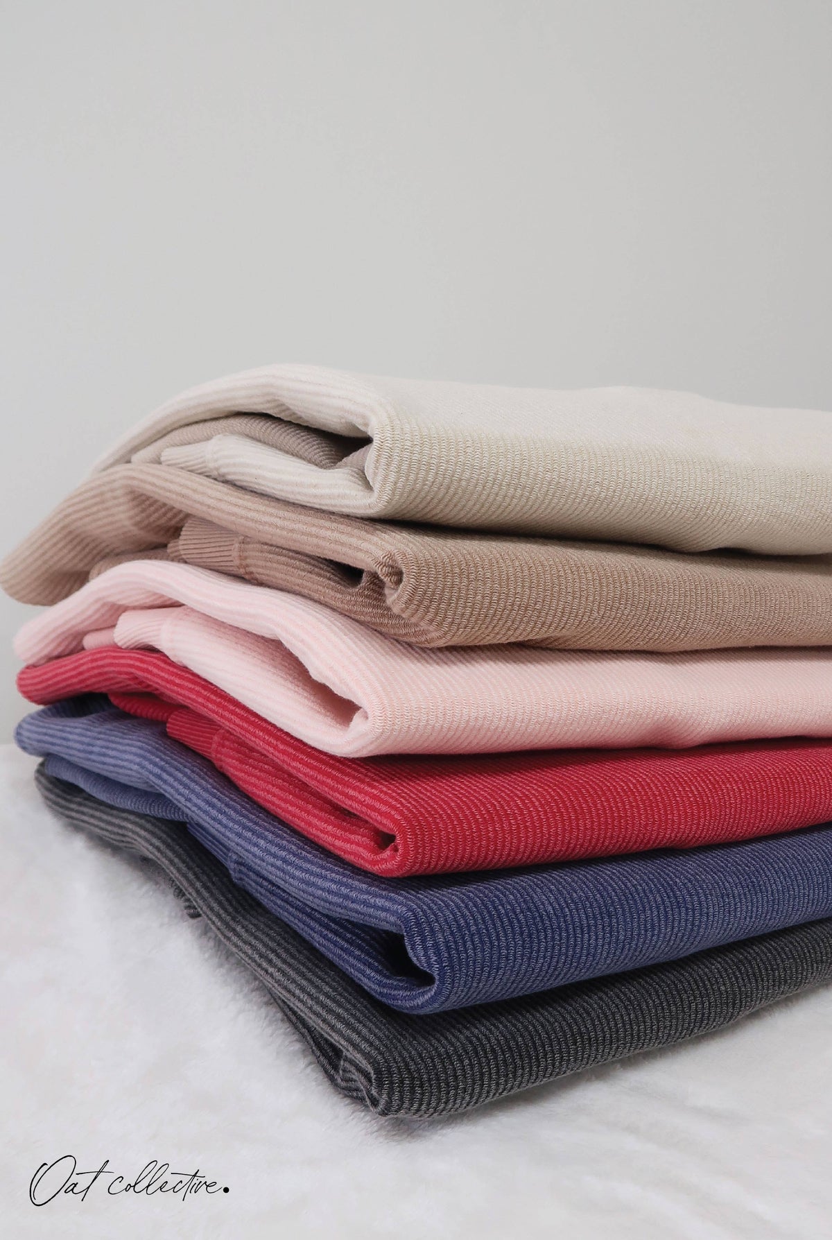 MAKE PEOPLE FEEL LOVED Cropped Thermal Vintage Pullover