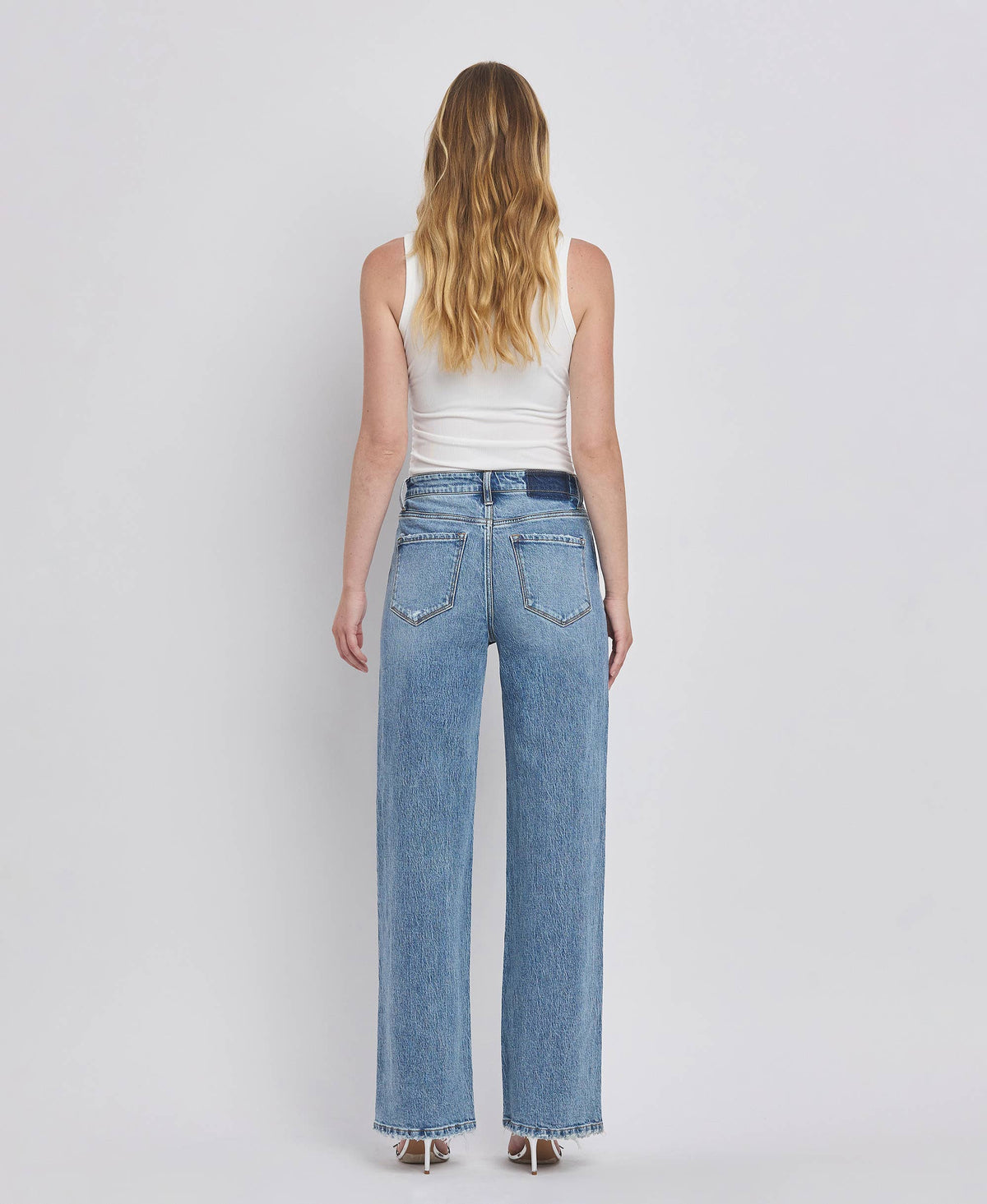 Vervet 90'S Super High Rise Wide Leg Jeans