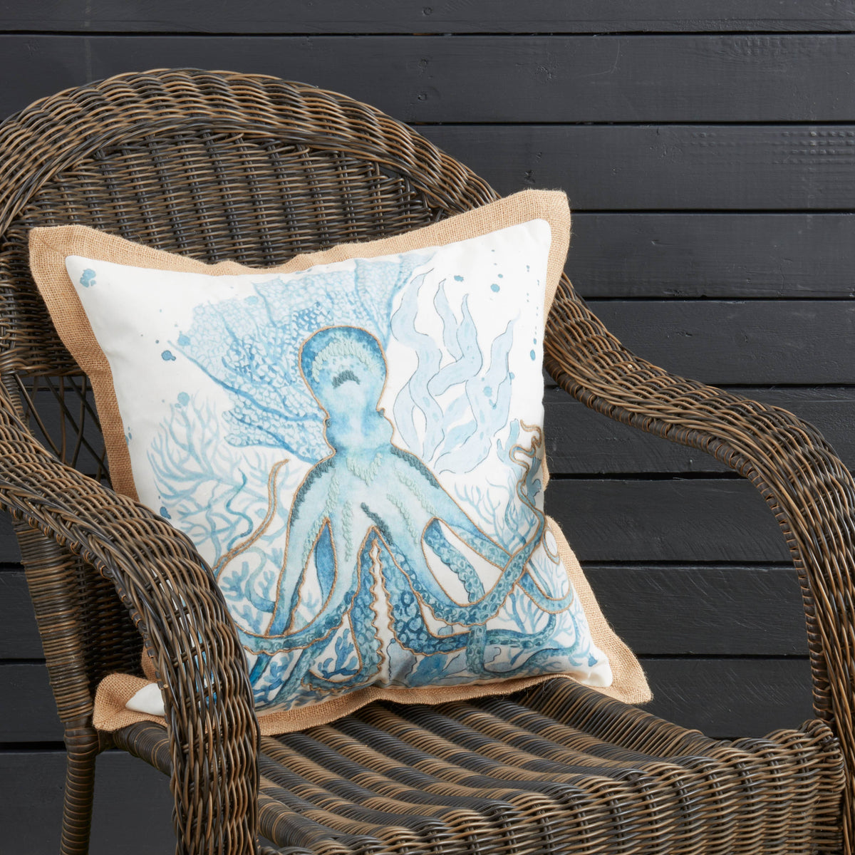 Whimsical Outdoor Octopus Pillow