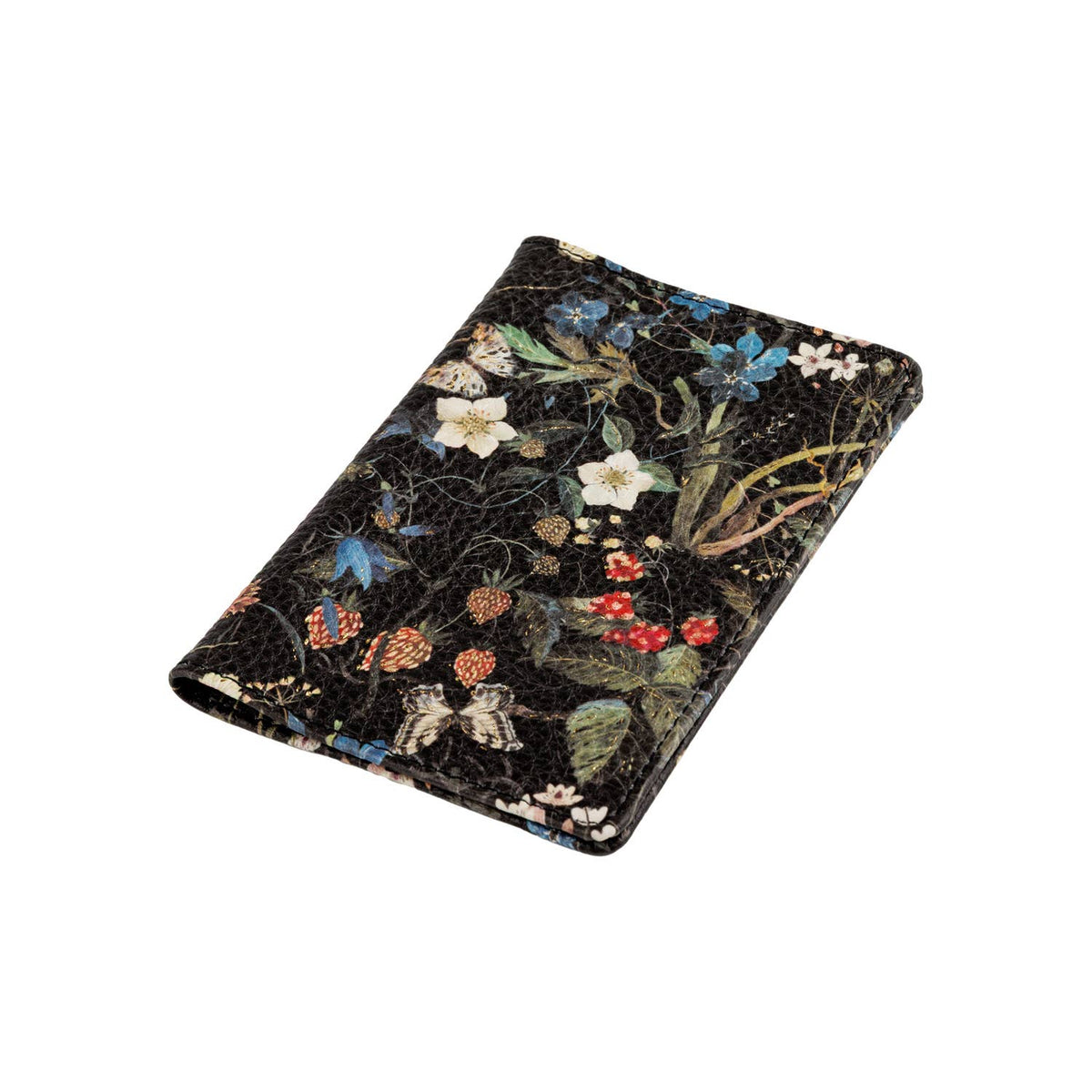 Vegan Leather Passport Cover - Forest Flowers