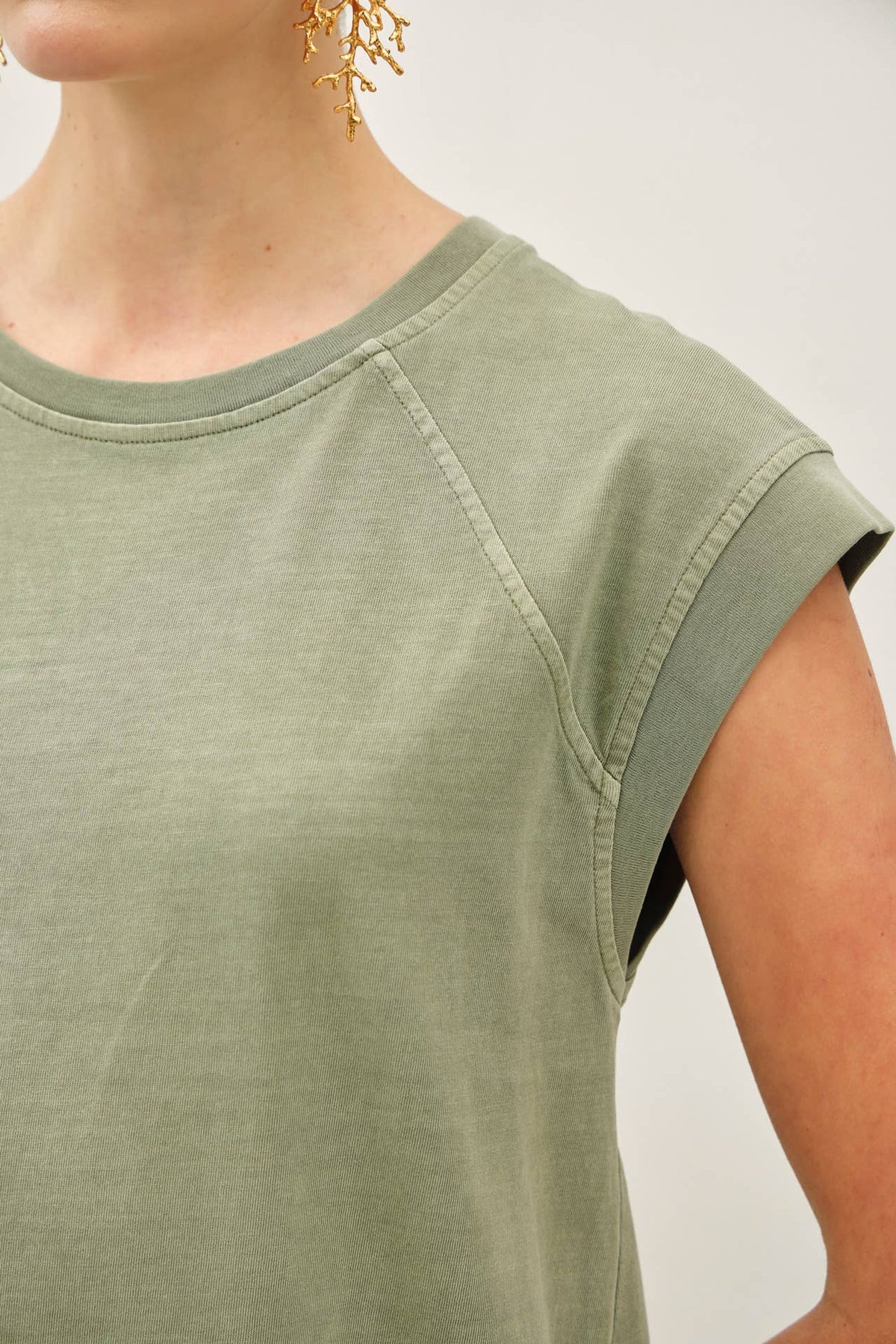 CASUAL CAPPED SLEEVE JERSEY DRESS