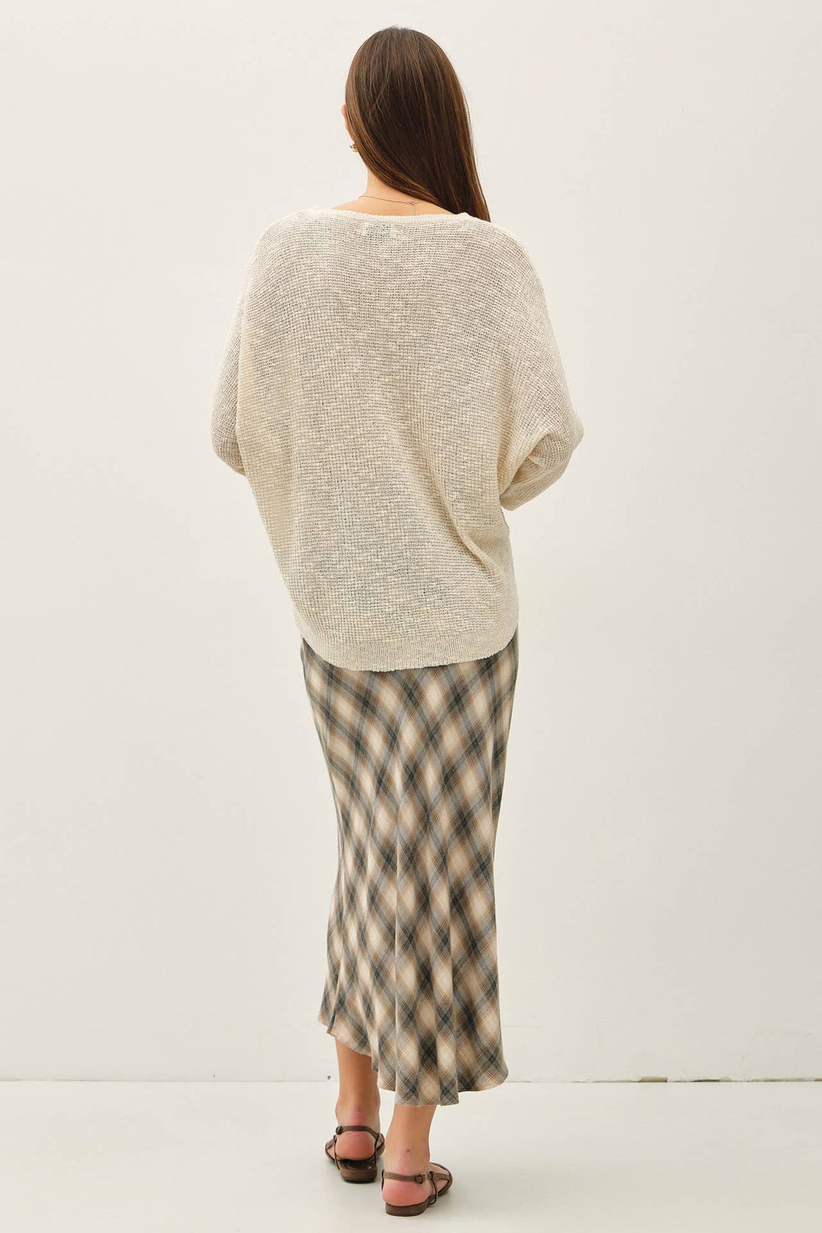 NEW COLOR-FRONT POCKET DOLMAN LONG SLEEVE KNIT SWEATER