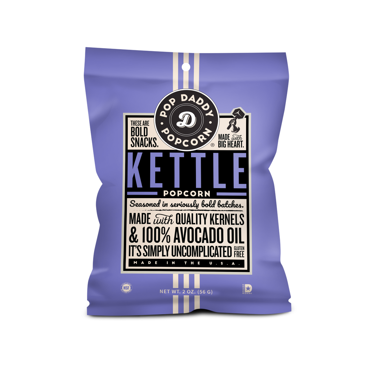 Pop Daddy – Premium Kettle Corn Flavored Popcorn 2.0oz