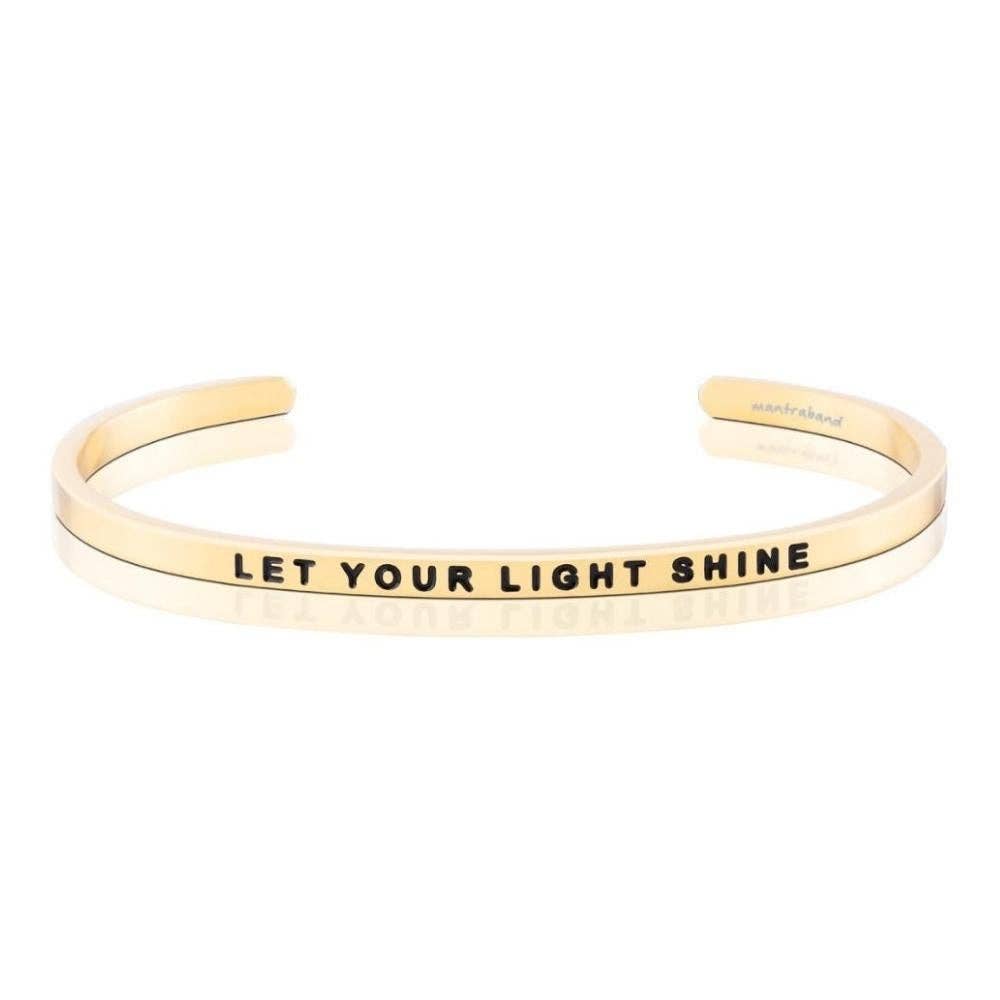 Let Your Light Shine - inspirational mantraband® bracelet