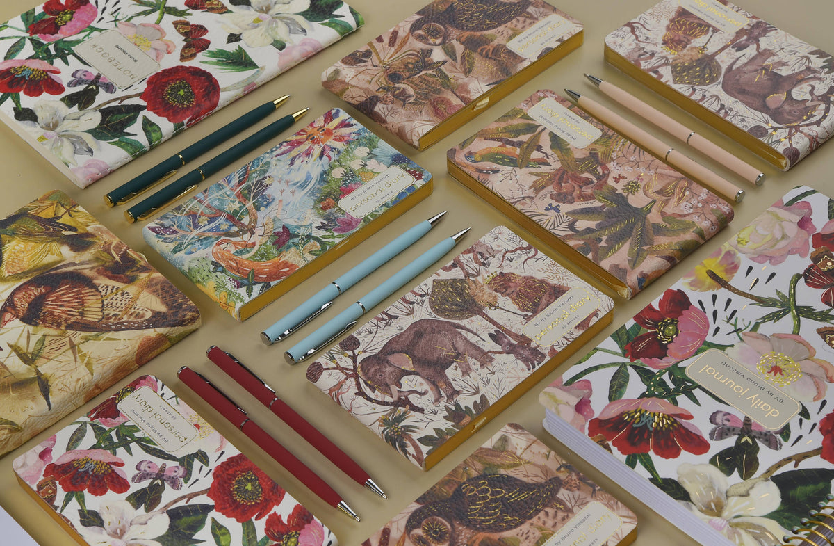 Horizontal Vegan Leather Weekly Planner - Jungle 