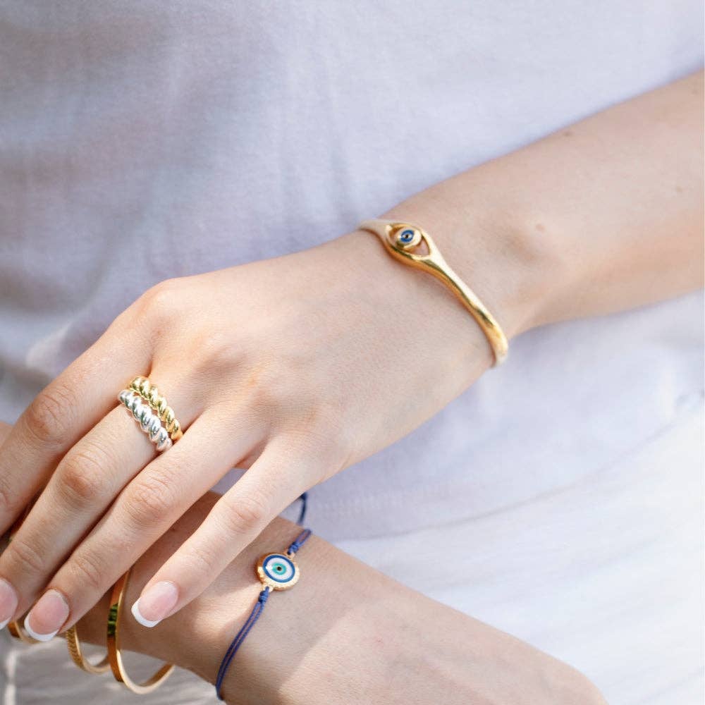 Evil Eye Bracelet - I Am Supported and Protected