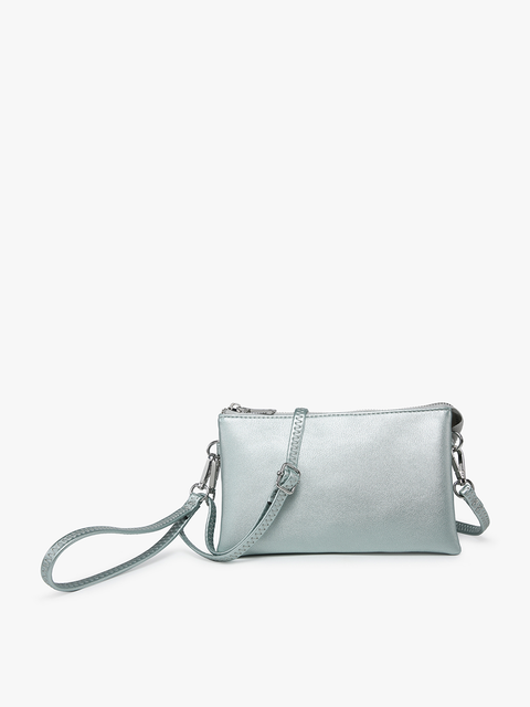 Riley 3 Compartment Crossbody/Wristlet - Winter Mint