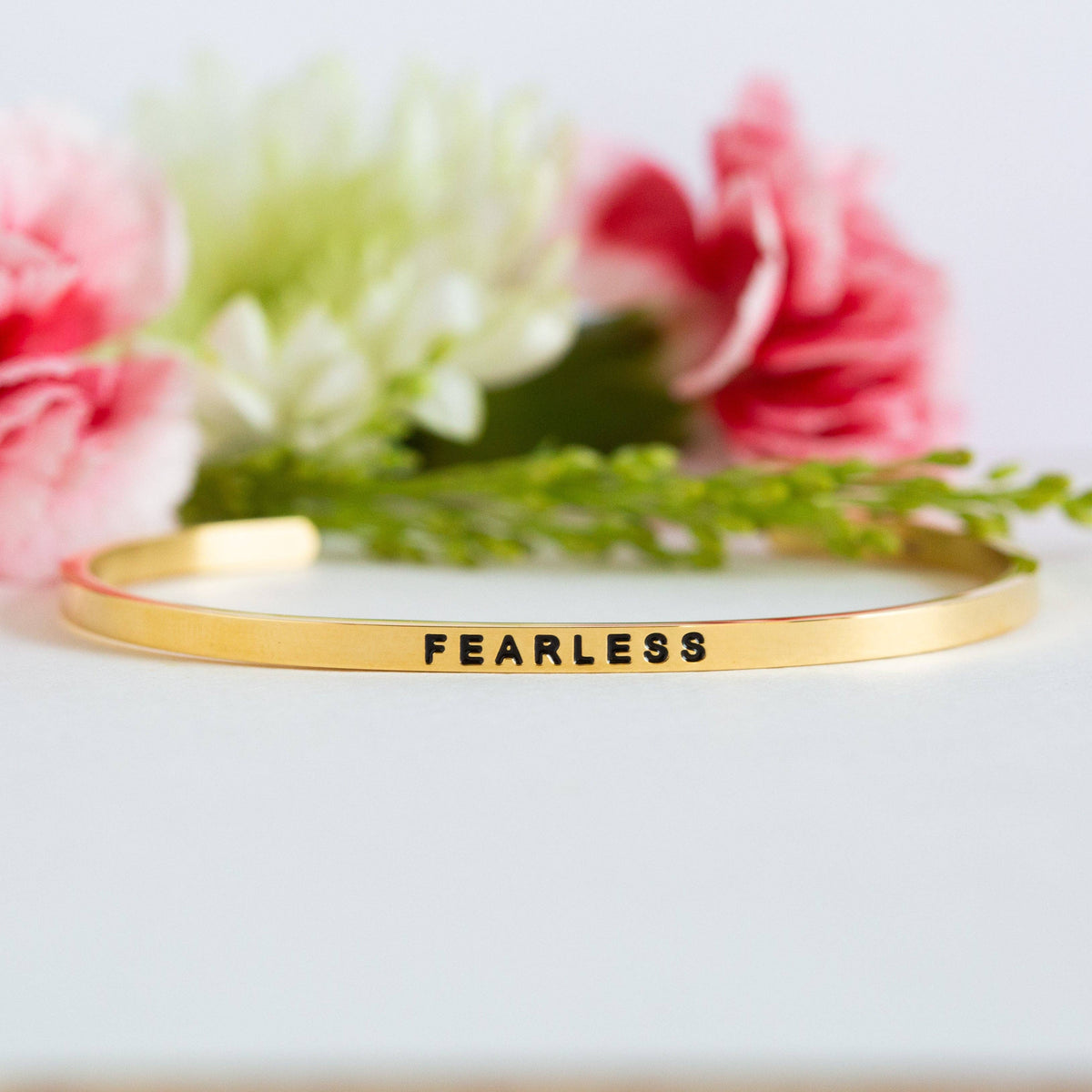 Fearless - inspirational mantraband® cuff bracelet