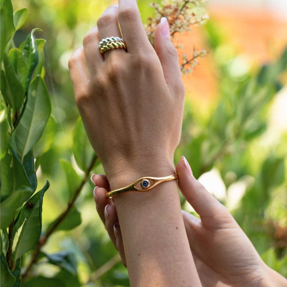 Evil Eye Bracelet - I Am Supported and Protected