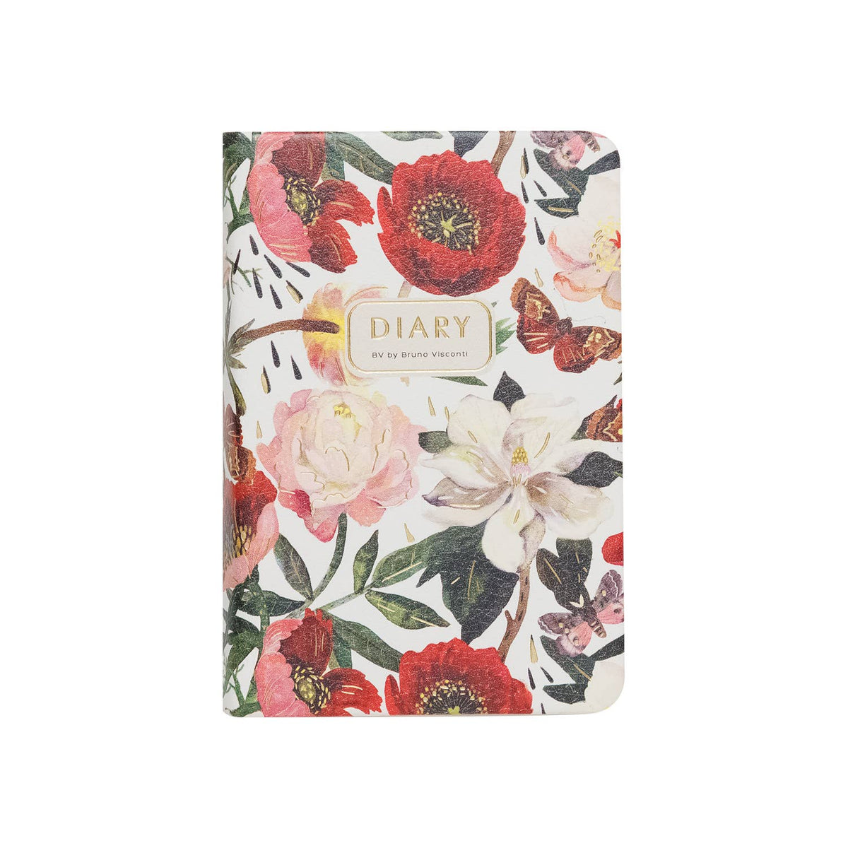 A7 Vegan Leather Pocket Planner - Peonies