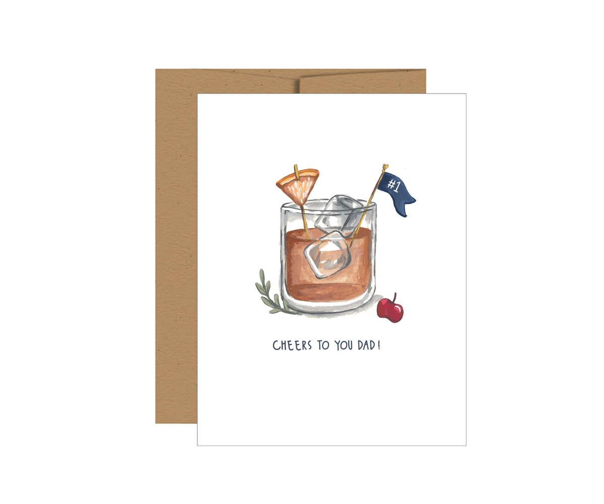 Cheers to Dad Greeting card
