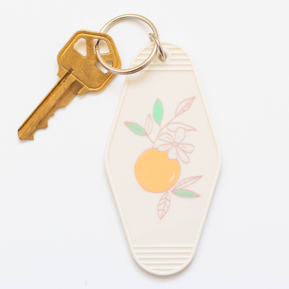 Retro Hotel Keychain - Orange Blossom