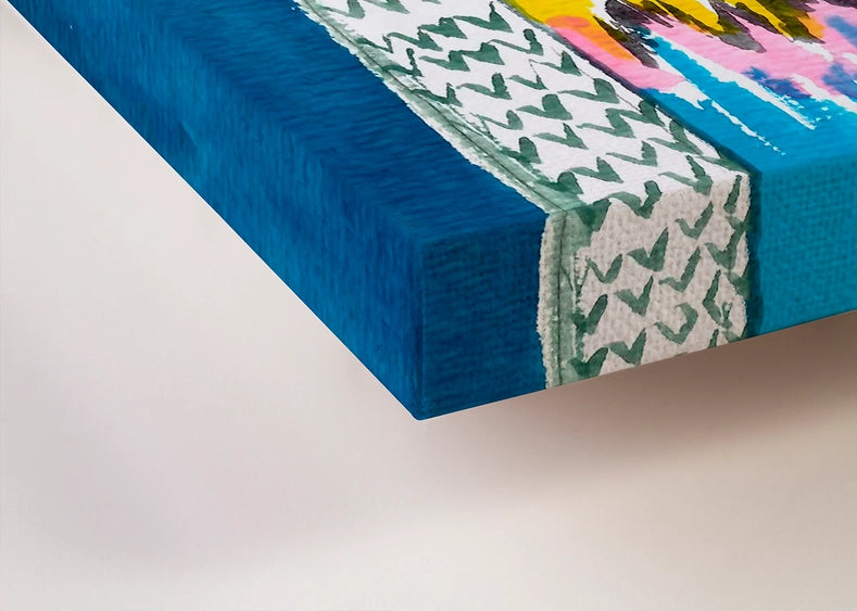 Furry Fashionistas Dapper Donkey Stretched Canvas