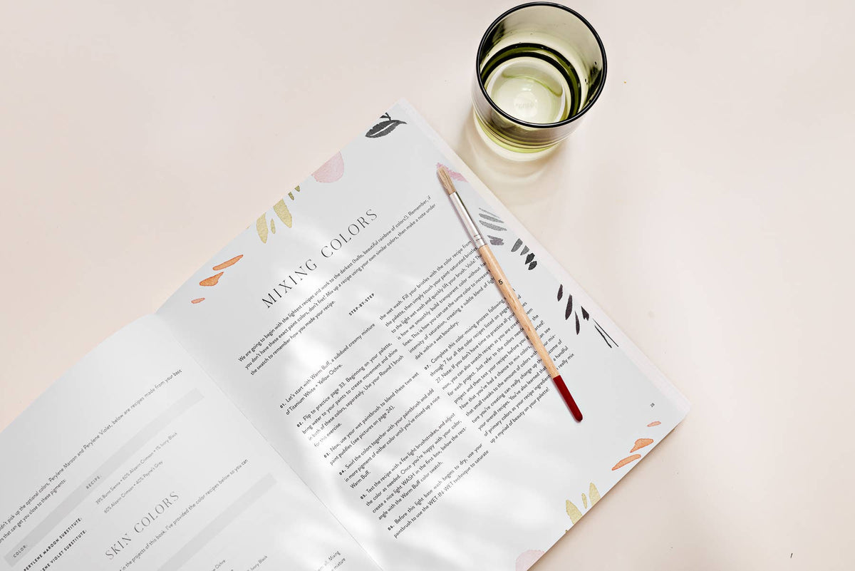 Watercolor Workbook 2: Flowers, Feathers, & Animal Friends