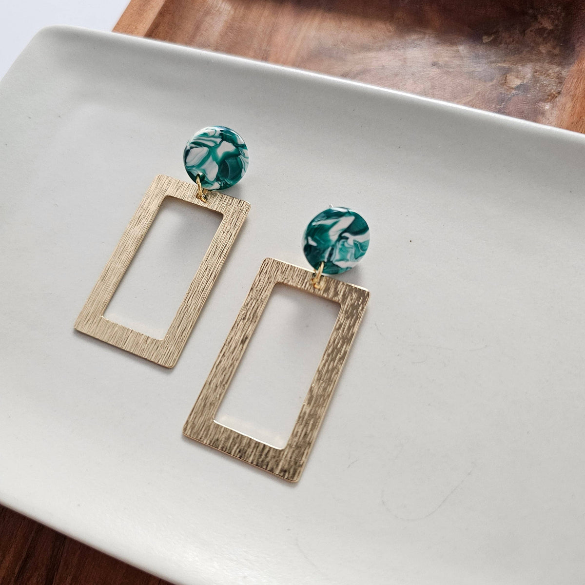 Rebecca Earrings - Sea Green // Jewelry, Gifts